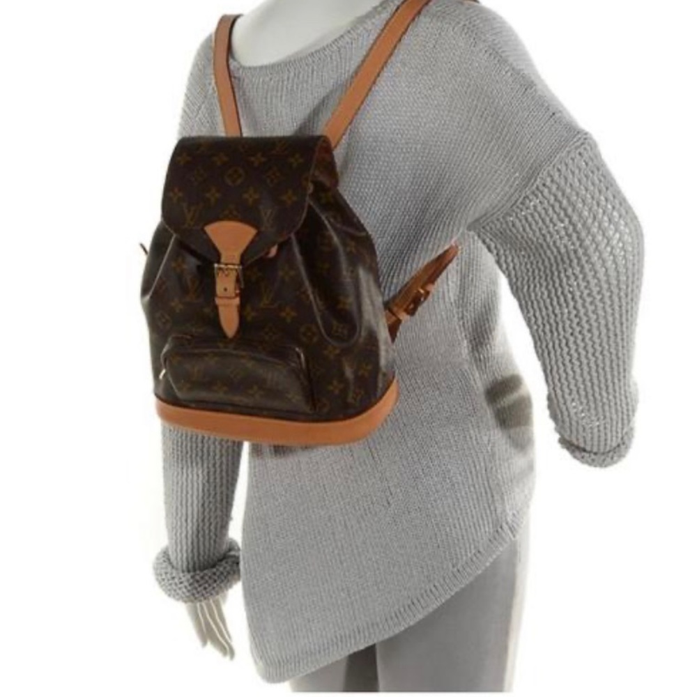 🤎🧡AUTHENTIC LUIS VUITTON MONOGRAM CANVAS MONTSOURIS MM BACKPACK 🎒